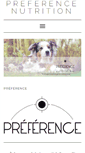 Mobile Screenshot of preference-nutrition.com