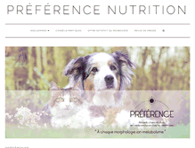 Tablet Screenshot of preference-nutrition.com